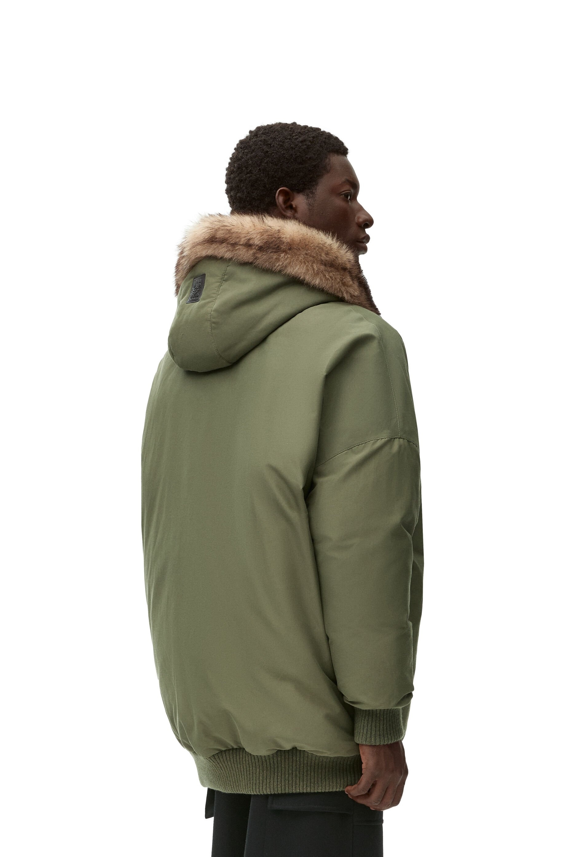 Puffer coat in technical cotton - 4