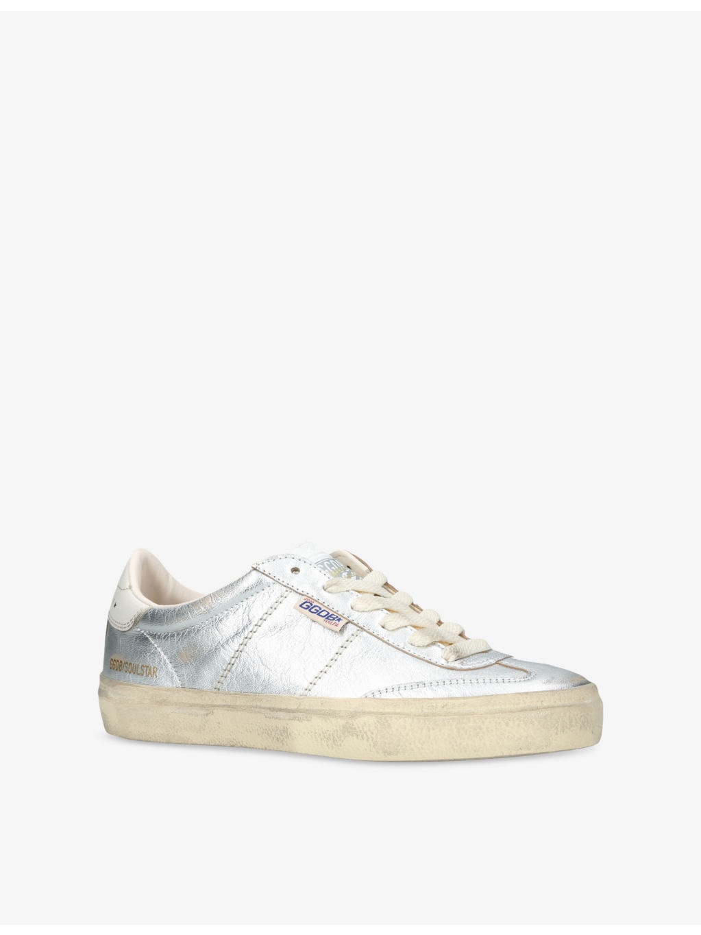 Soul Star Metallic Low-Top Leather Trainers - 3