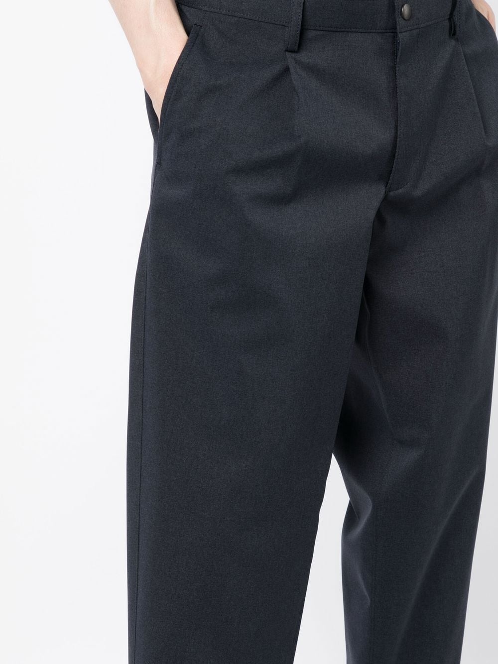 tapered cropped trousers - 5