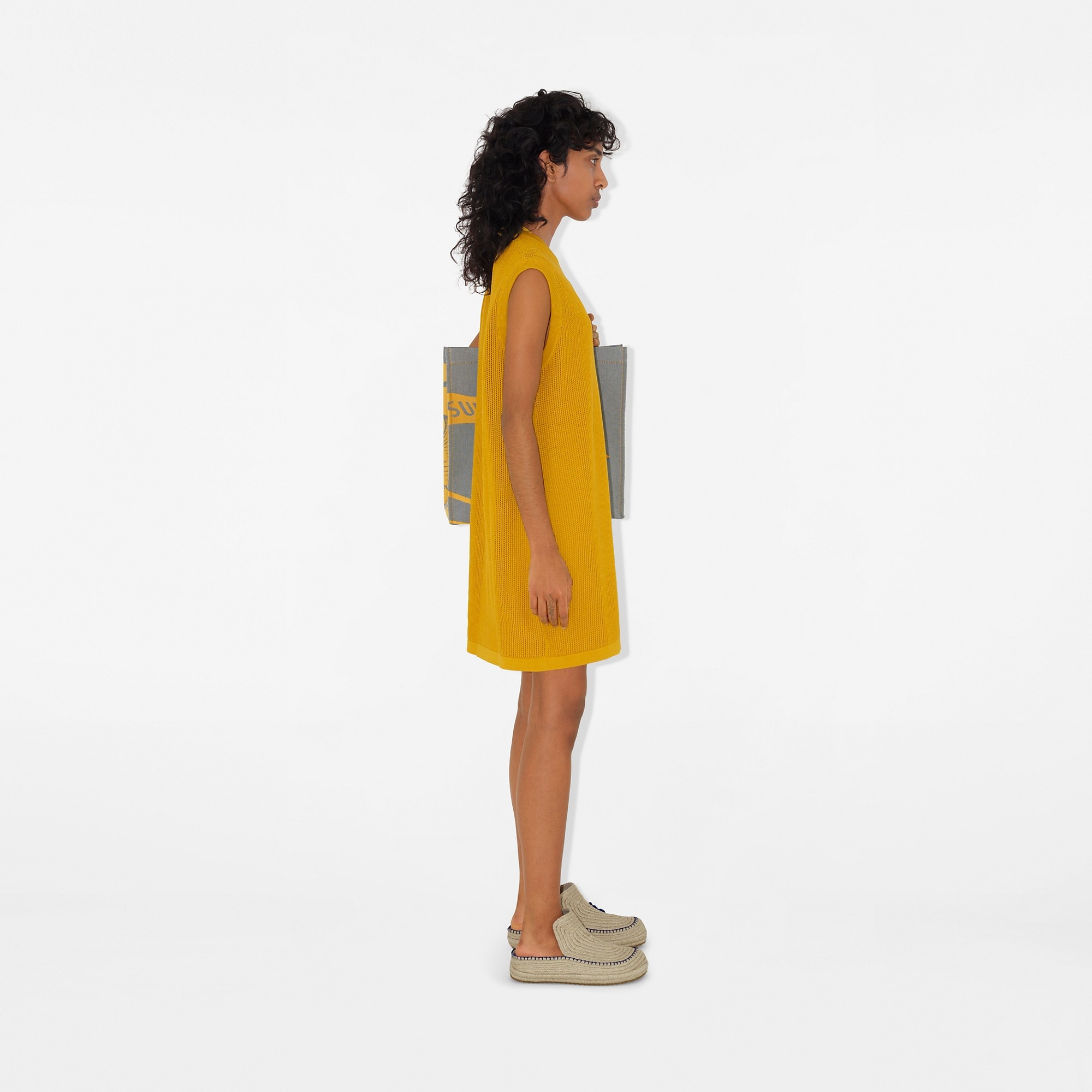 Cotton Mesh Dress - 3
