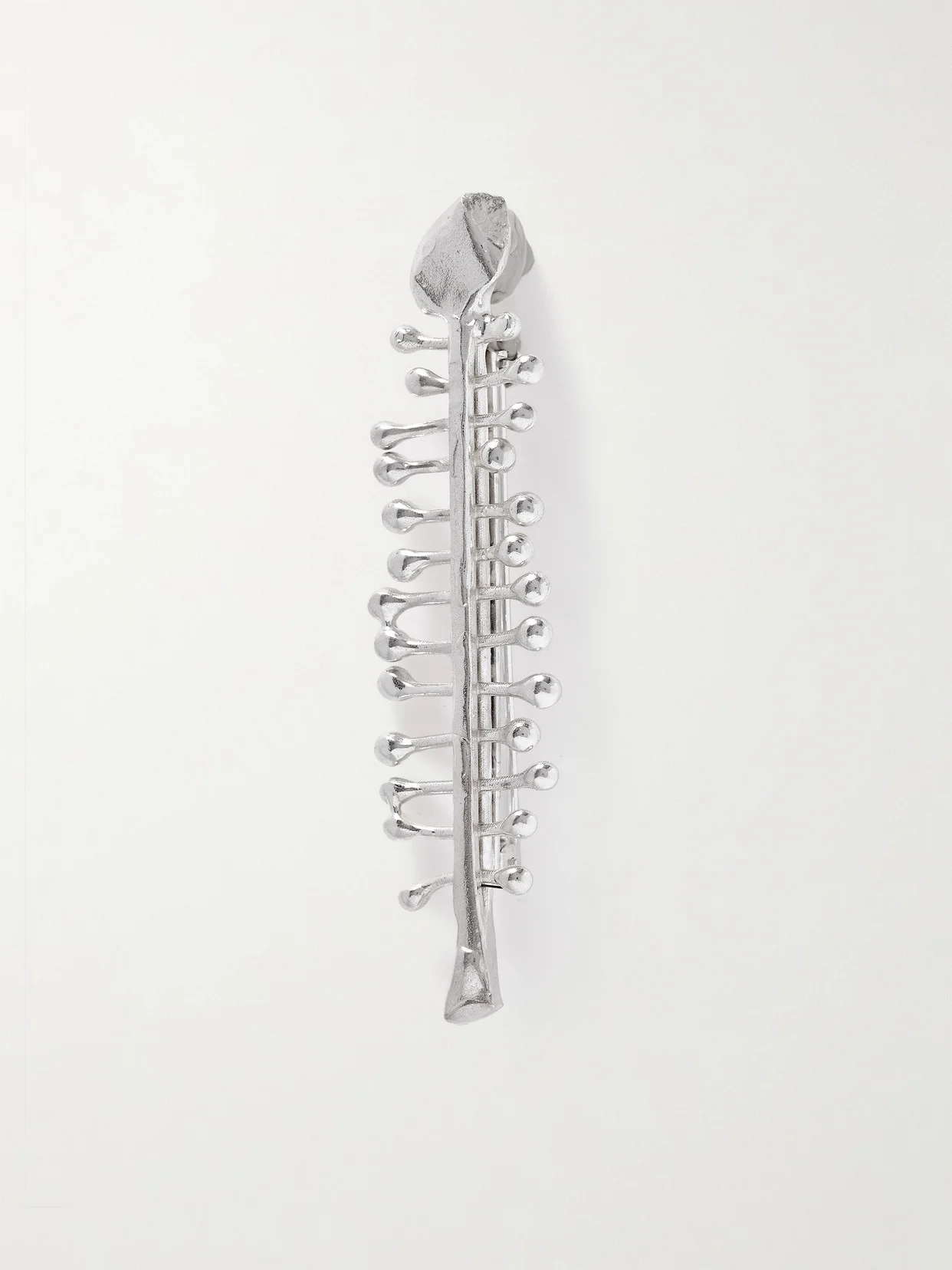 The Skeleton Of The Self Recycled Silver Brooch - 1