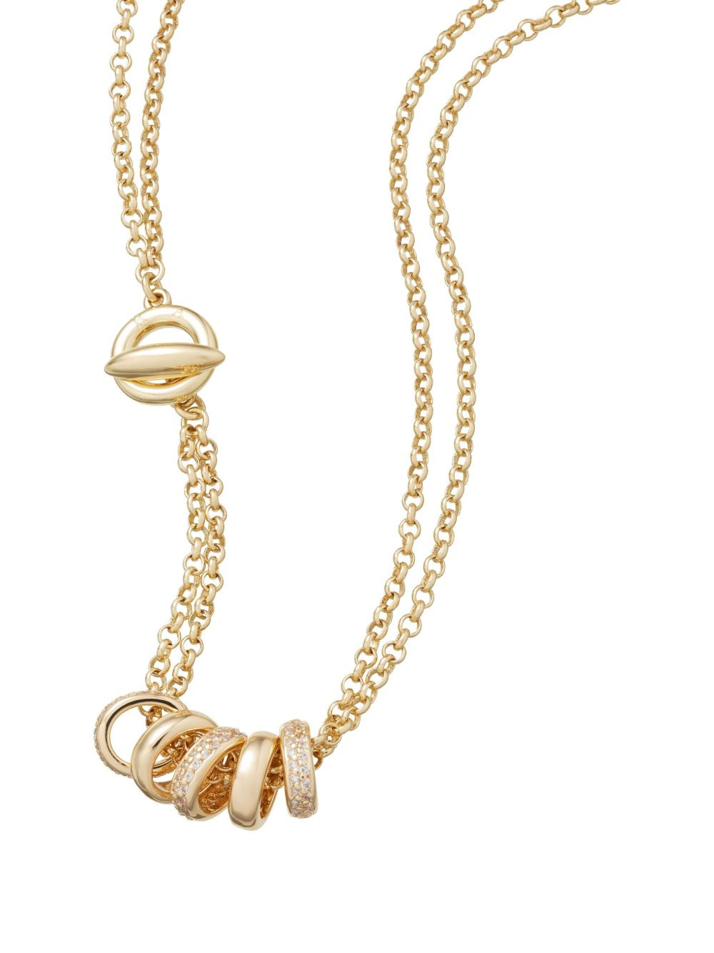 pave slider necklace - 2