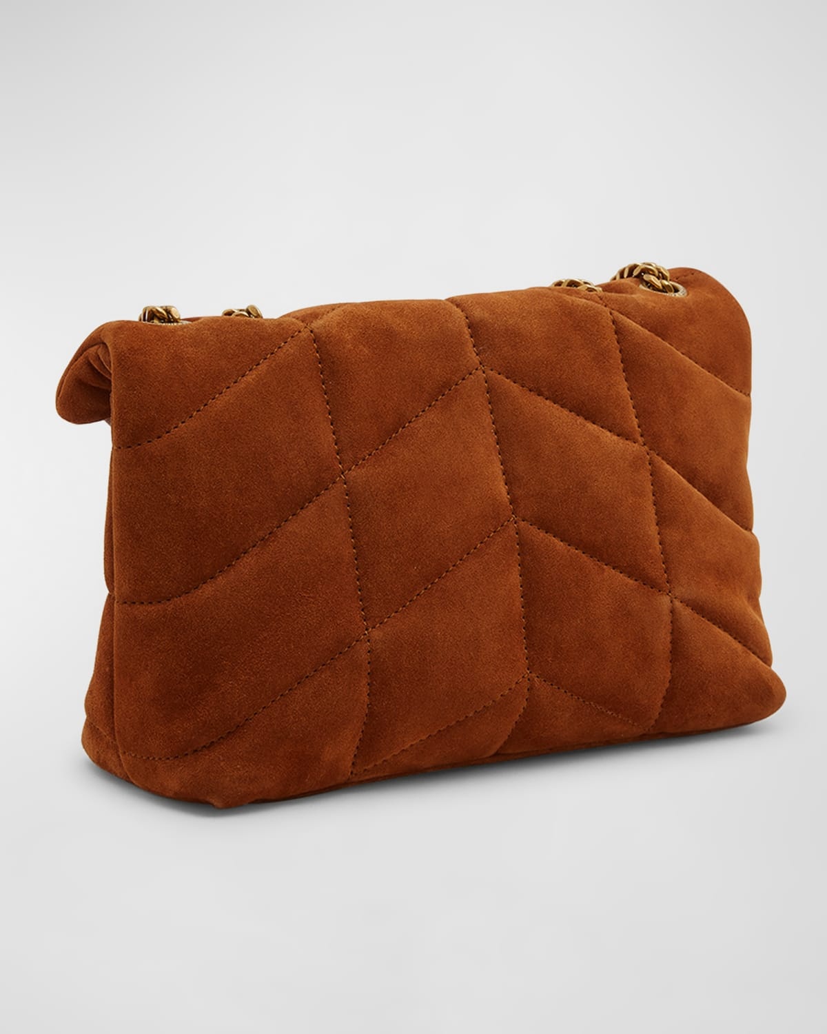 Lou Puffer Toy YSL Crossbody Bag in Quilted Suede - 6