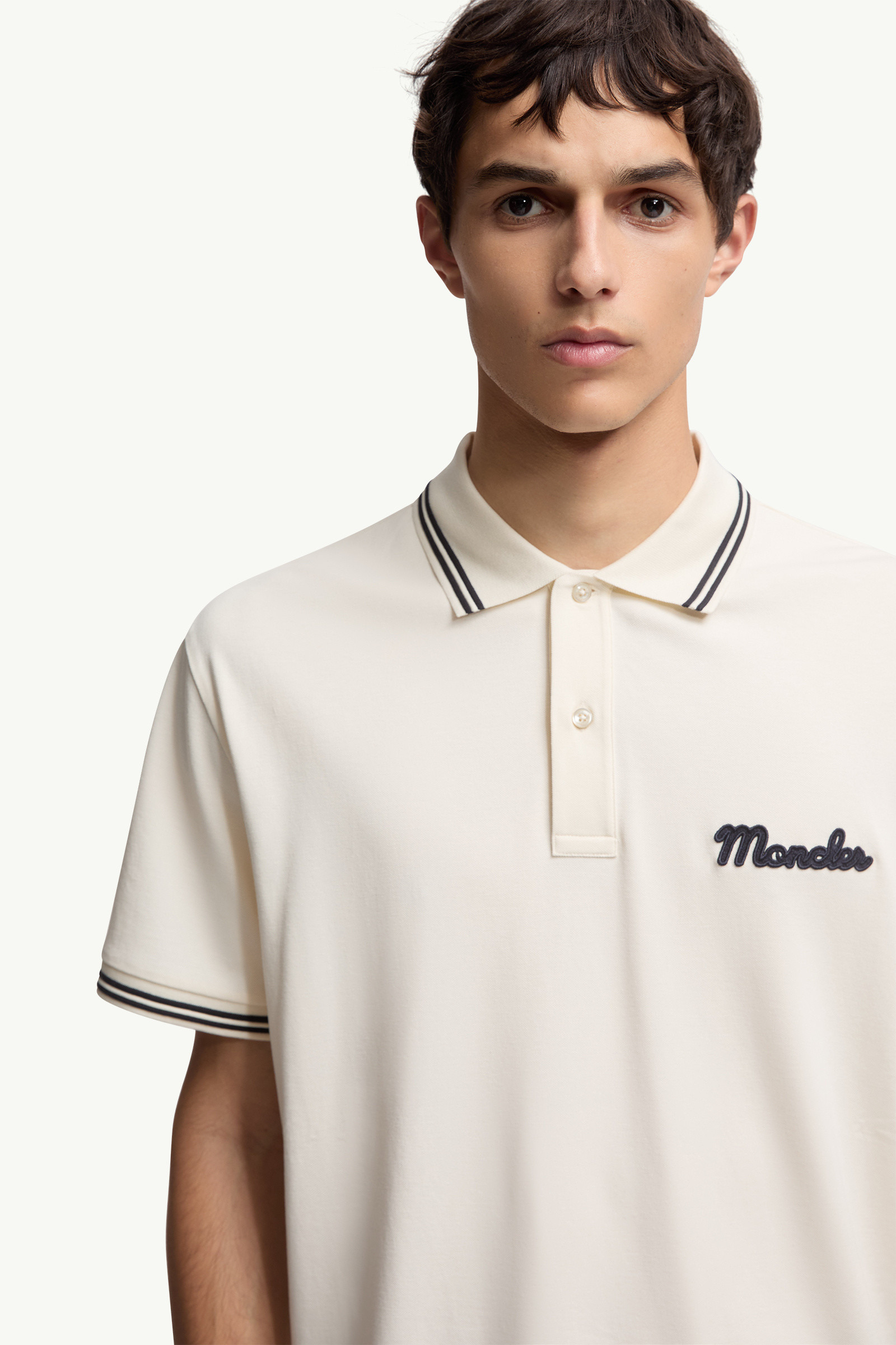 Embroidered Logo Cotton Piquet Polo Shirt - 6