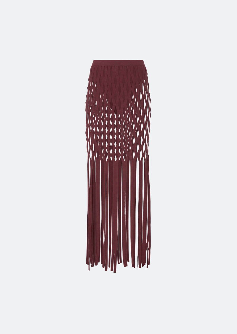 Matte Viscose Fishnet Skirt And Brief 1