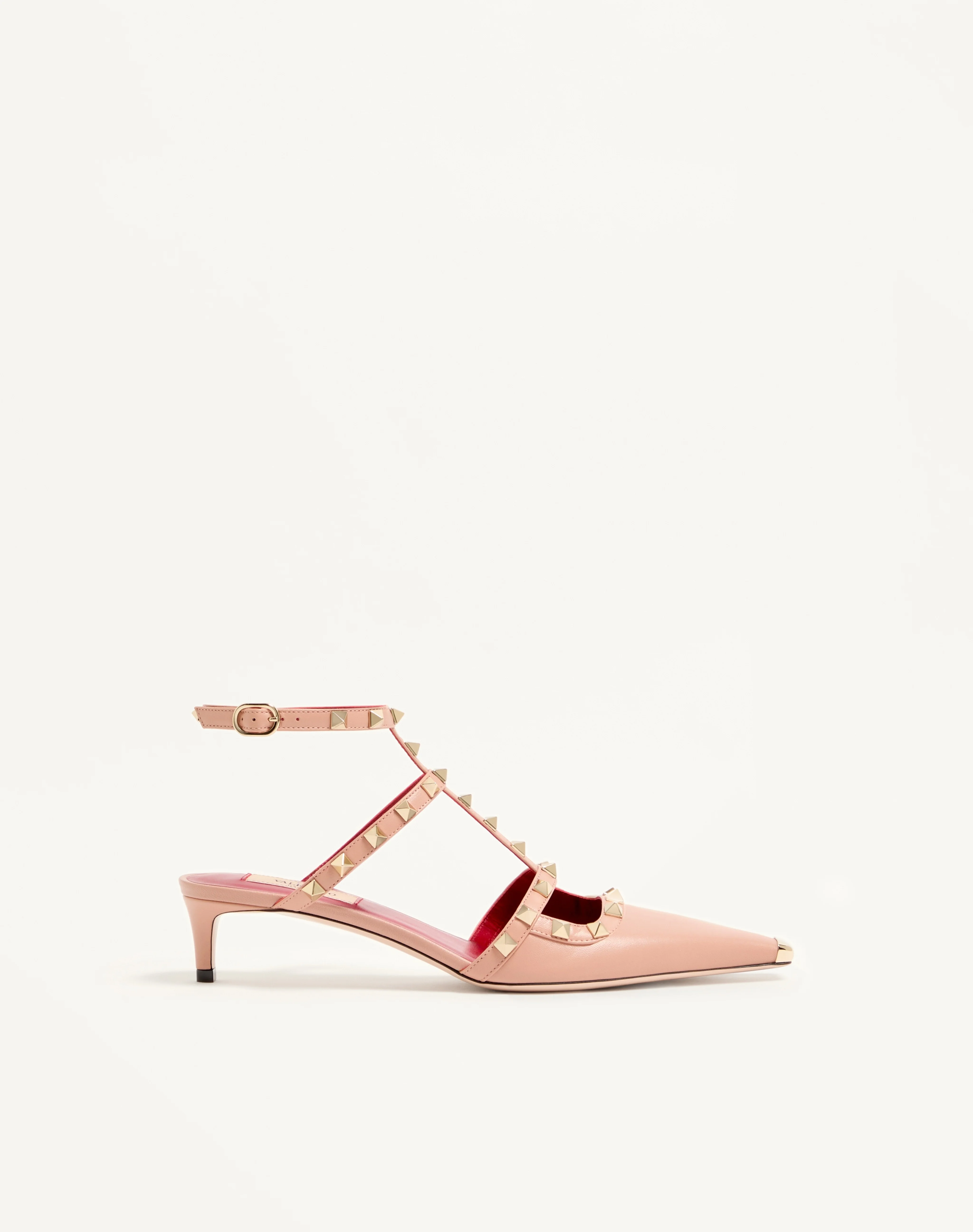 ROCKSTUD COURT SHOES IN KID LEATHER 40MM - 1