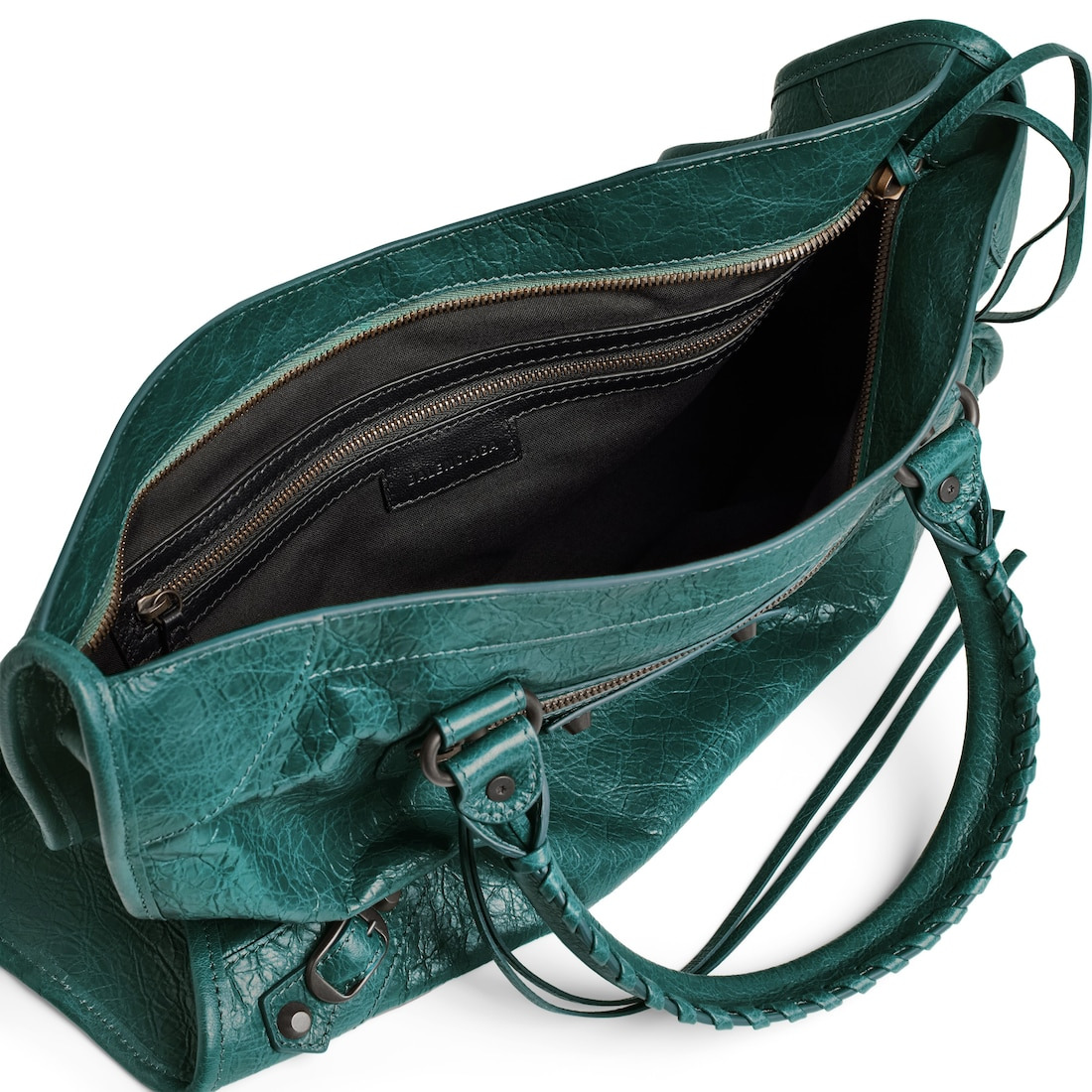 Women's Le City Bag Medium in Dark Emerald - 5