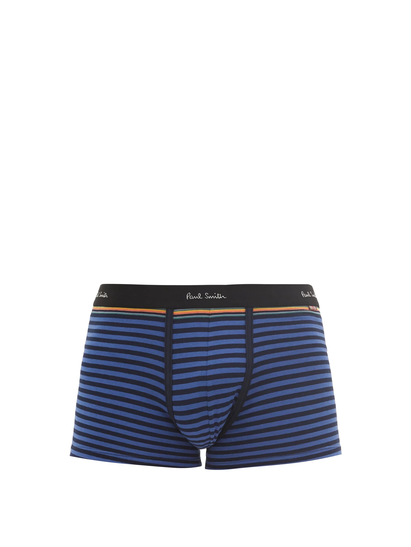 Striped cotton-blend boxer briefs - 1