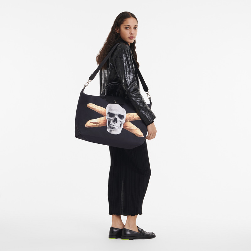 Longchamp Longchamp x ToiletPaper S Travel bag Black - Canvas outlook