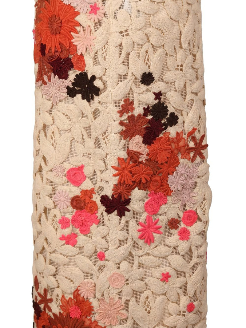 floral lace midi skirt 3