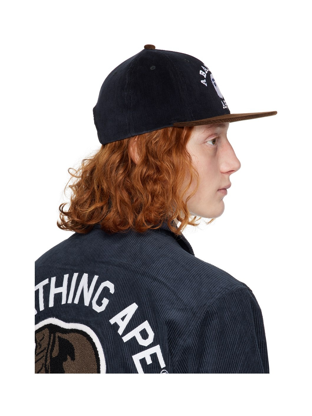 Navy Corduroy College Cap - 3