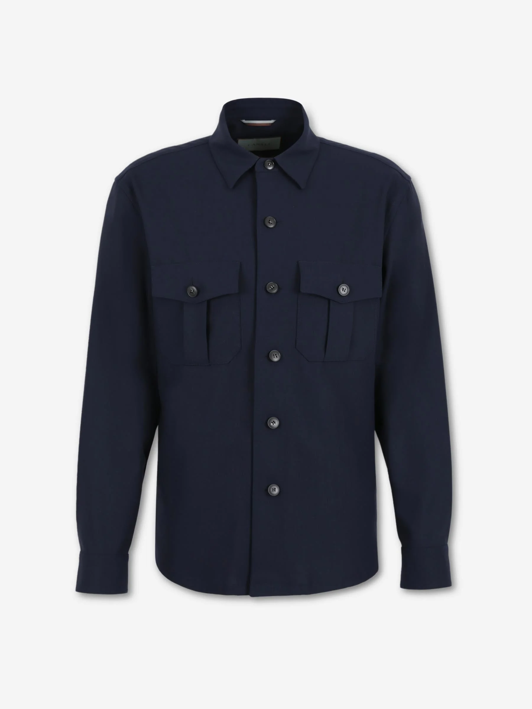 LONG TAILORED COAT WITH CLASSIC LAPEL - 1