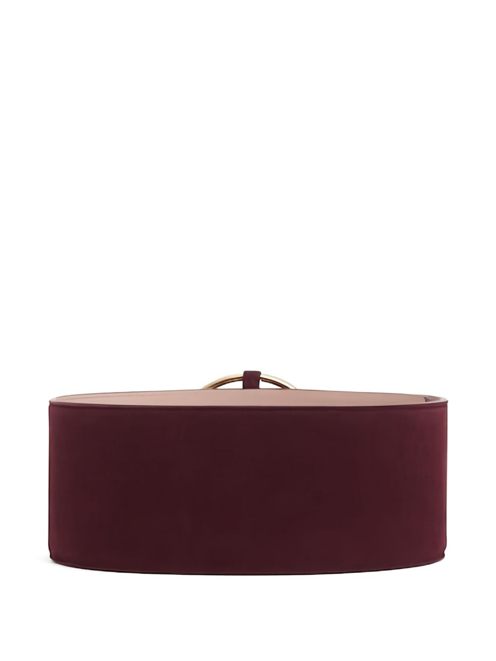 ring-buckle suede belt - 2