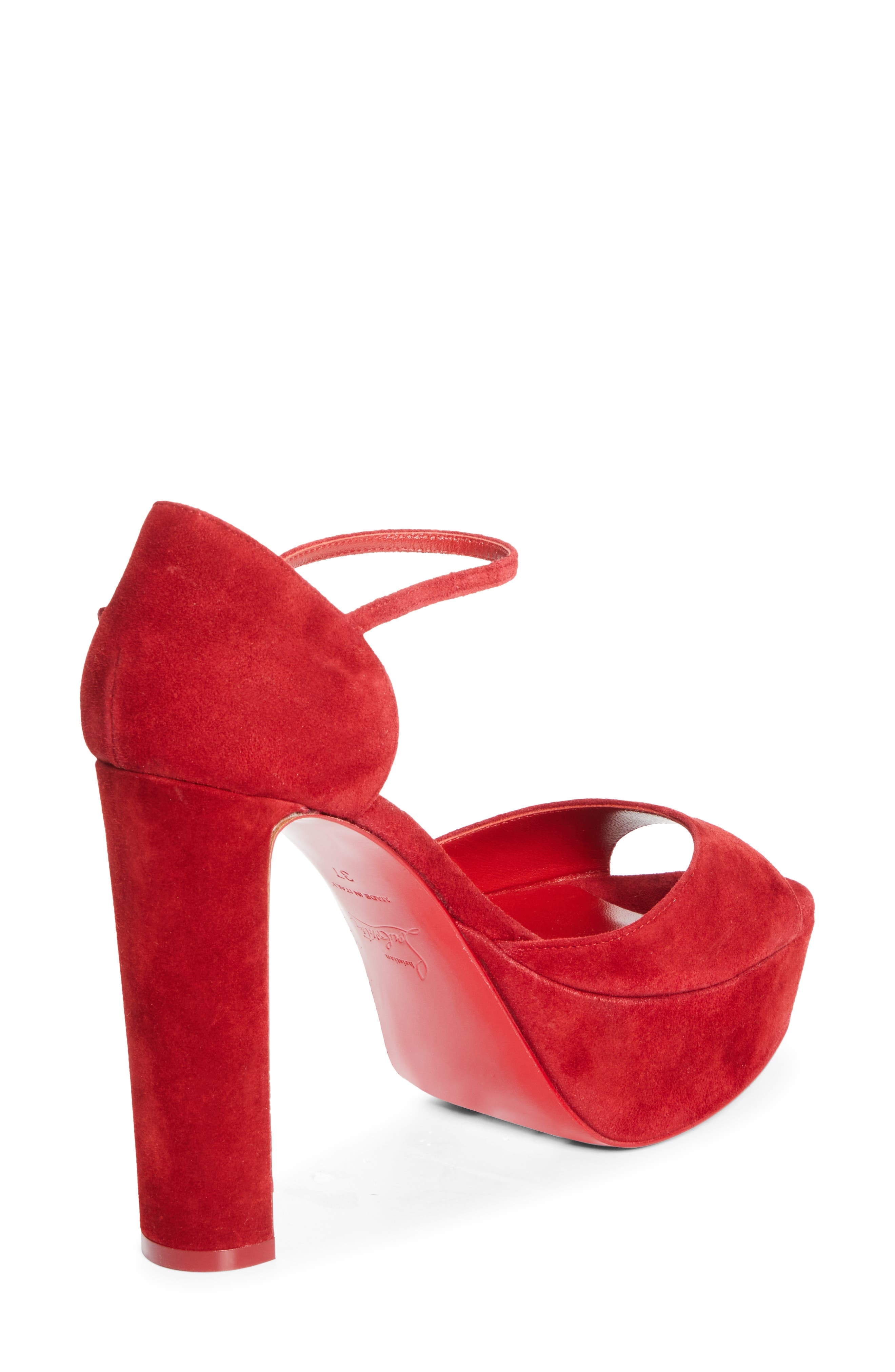Christian Louboutin Sandaloo Peep-Toe Sandal in Fever at Nordstrom - 2