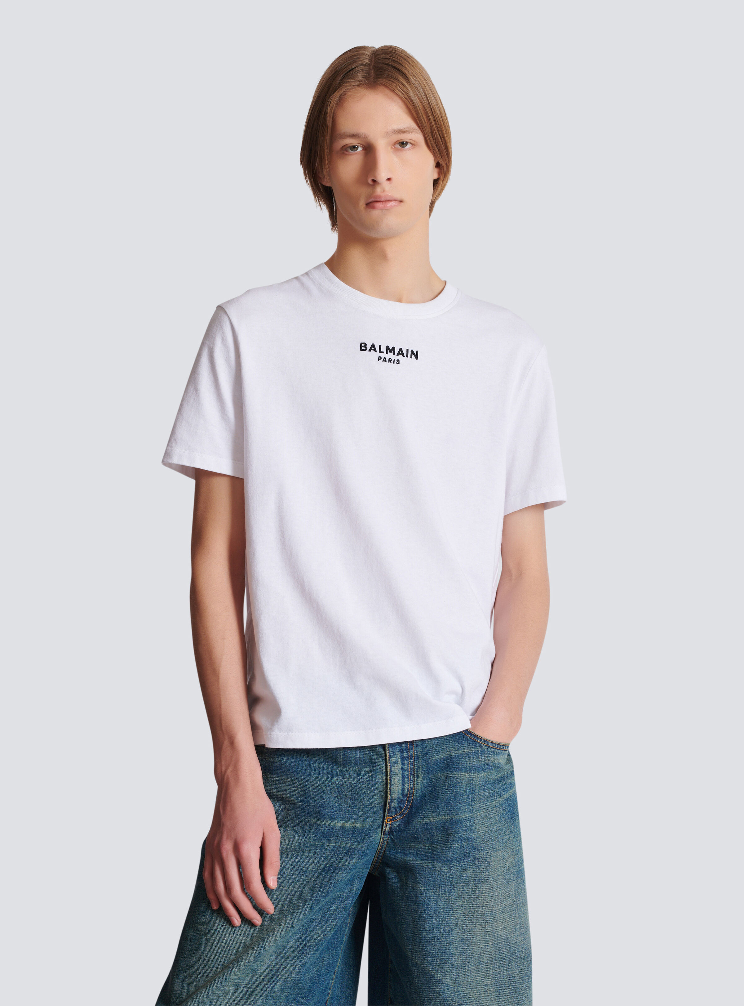 Embroidered Balmain Paris T-shirt - 6