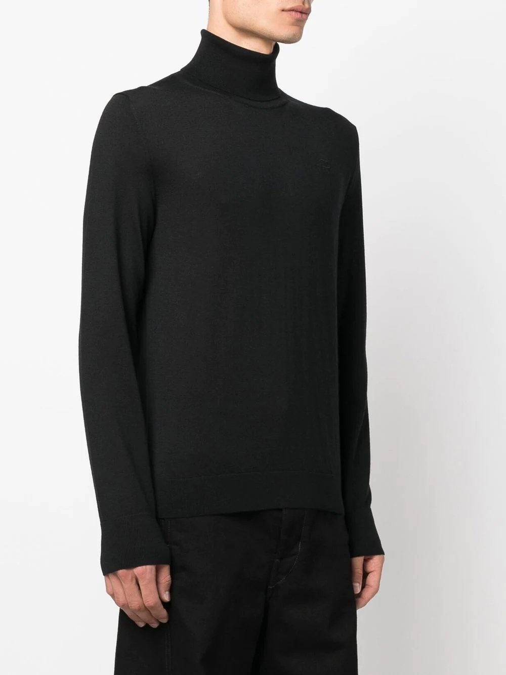 funnel-neck long-sleeve top - 3