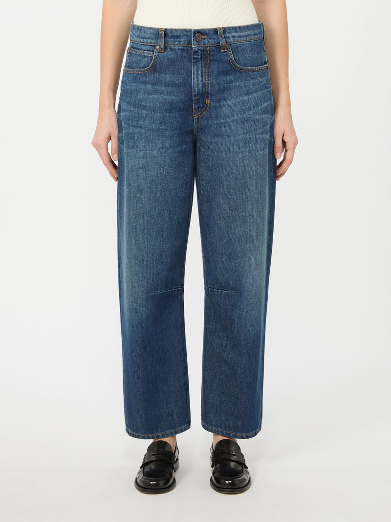 CADUCA Barrel-leg denim jeans - NAVY 3