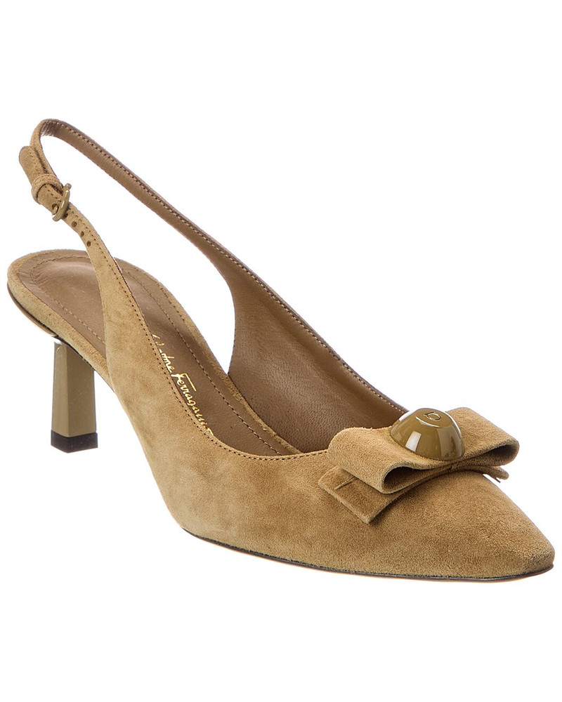 Ferragamo Karine Suede Slingback Pump 1