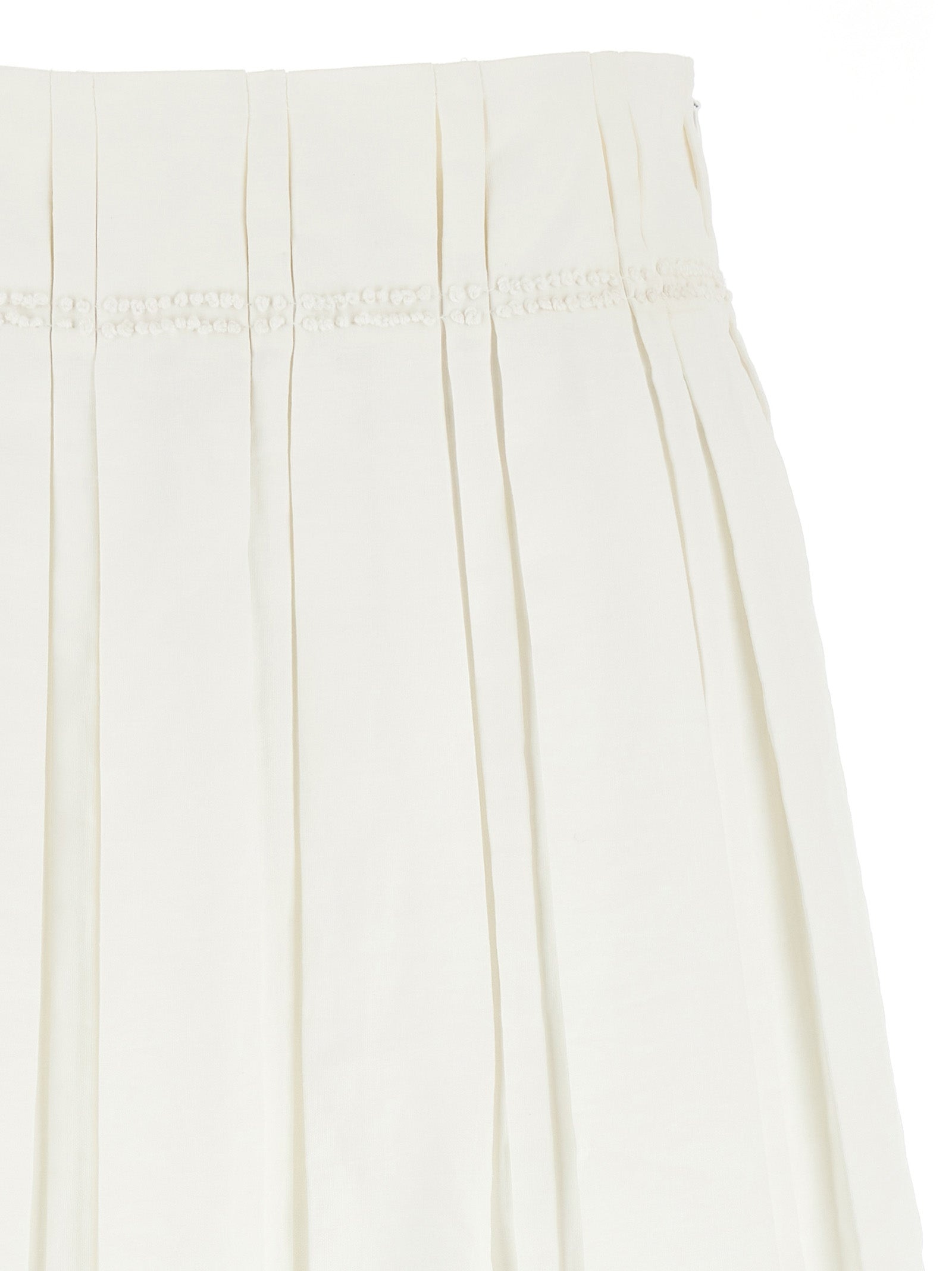 Midi Skirt Skirts White - 3