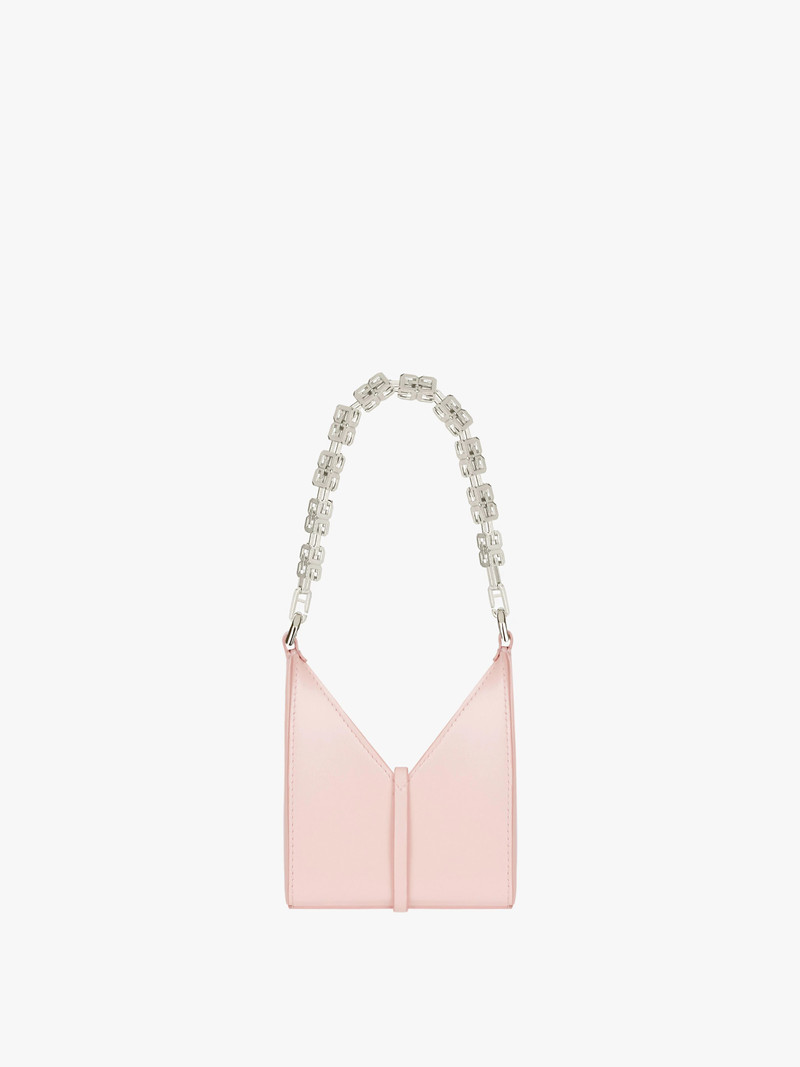 MICRO CUT OUT BAG IN BOX LEATHER WITH CHAIN 5