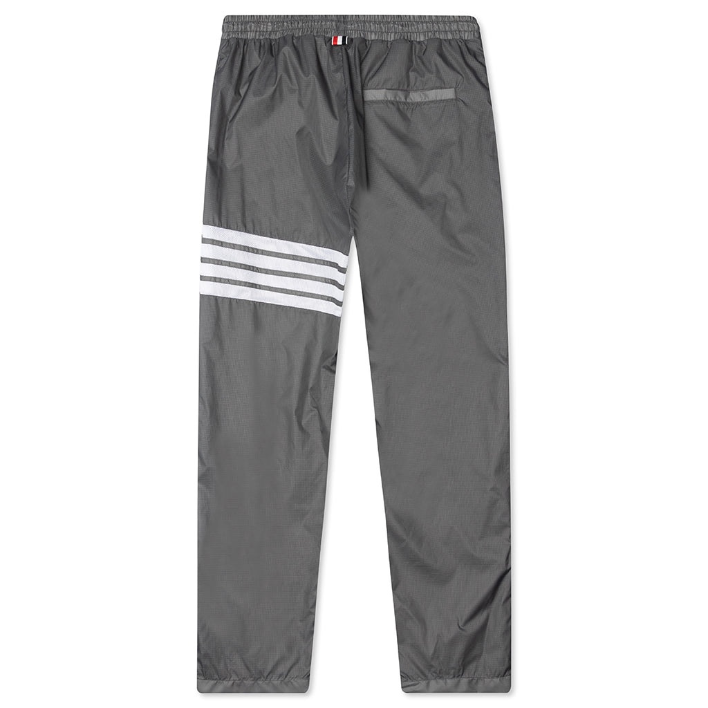 THOM BROWNE STRAIGHT LEG TRACK PANTS - SILVER - 2
