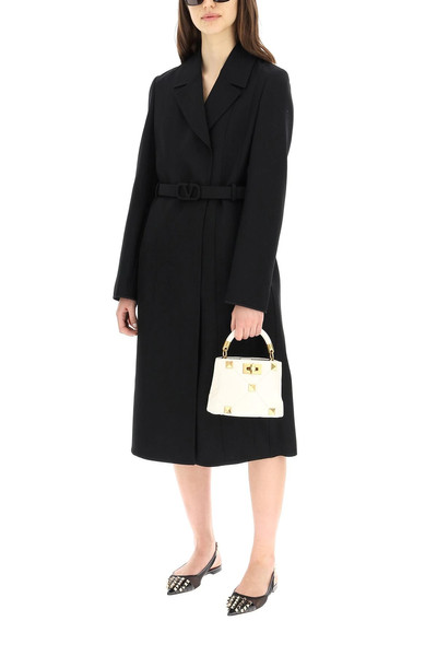 Valentino COAT WITH VLOGO SIGNATURE BELT outlook