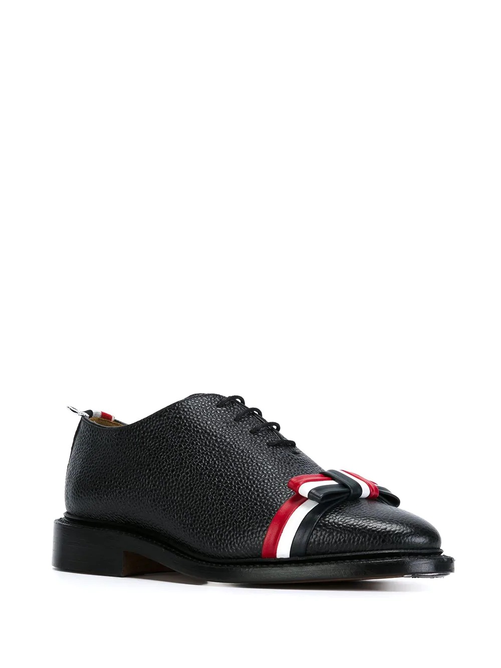 Wholecut tricolour bow shoe - 2