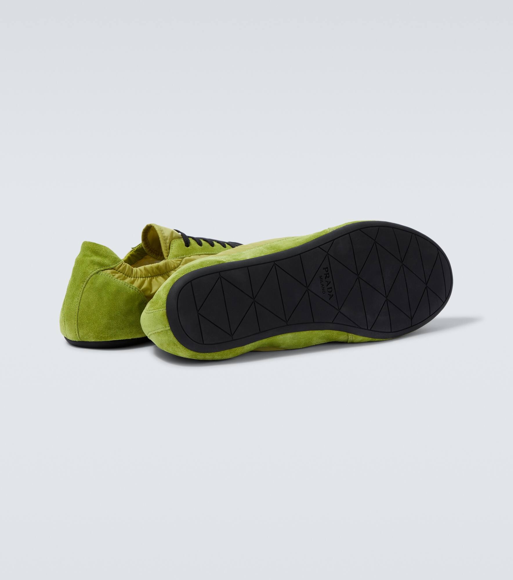 Elastic Collapse Re-Nylon and suede sneakers - 7