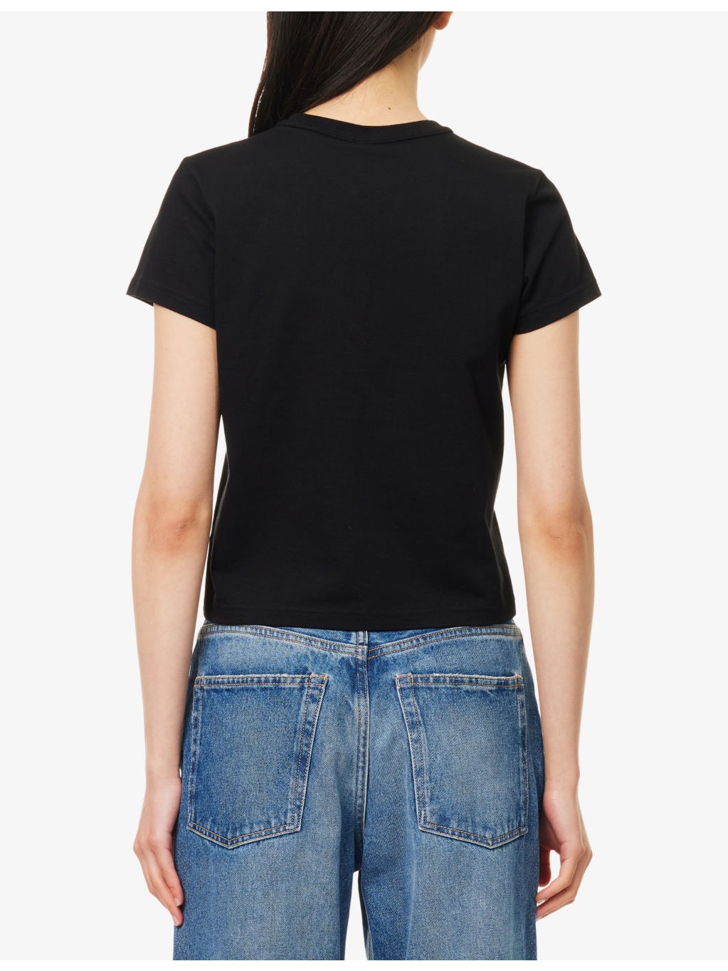 Essential puff-logo relaxed-fit cotton-jersey shrunk T-shirt - 4