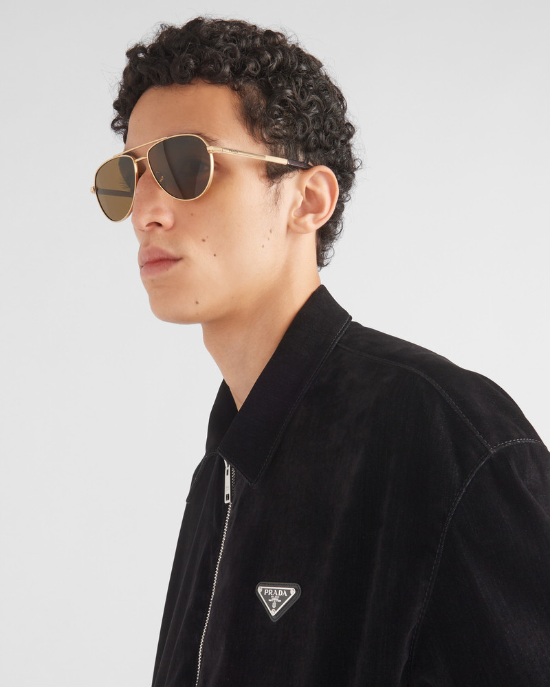 Prada Sunglasses with iconic metal plaque outlook