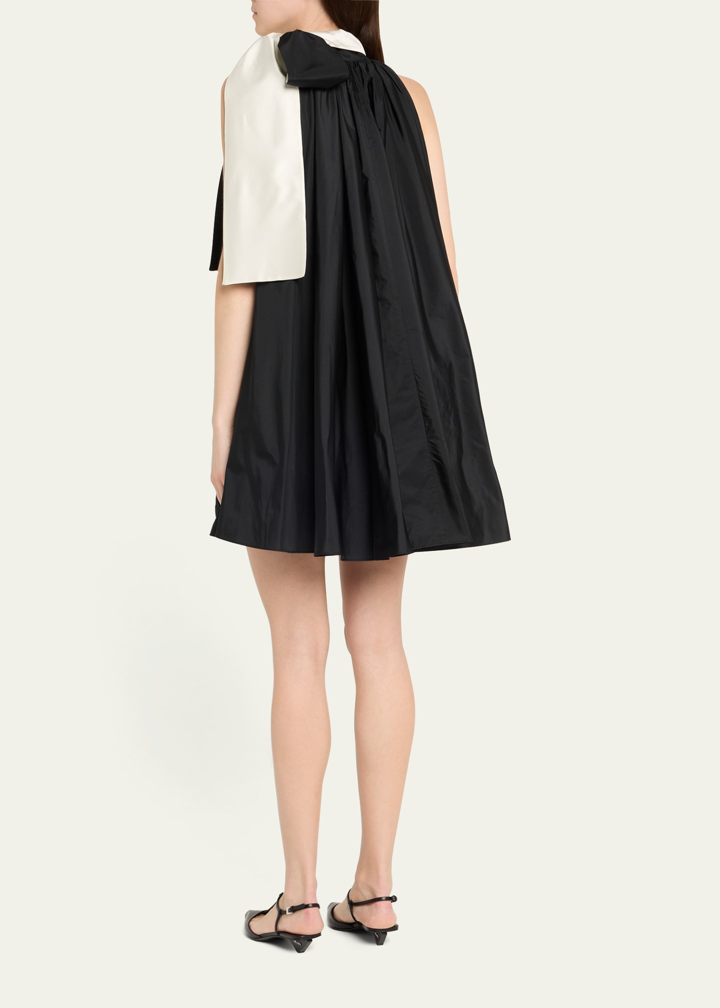 Beber Bow-Neck Shift Mini Dress - 3