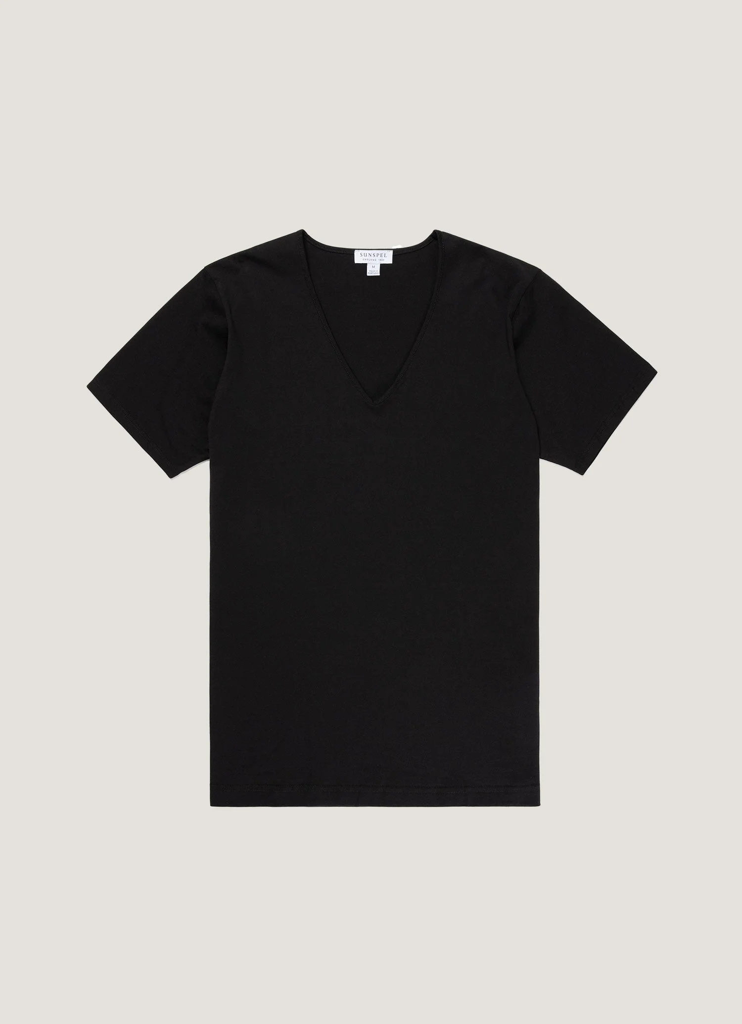 Superfine Cotton V‑Neck Underwear T‑shirt - 1