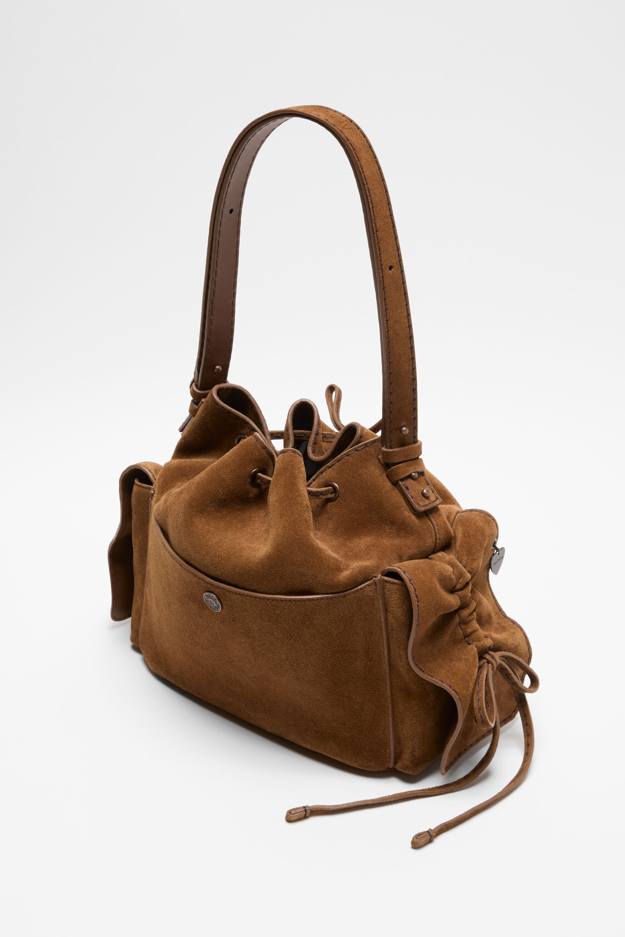 Multipocket Bucket Bag - Cognac brown - 3