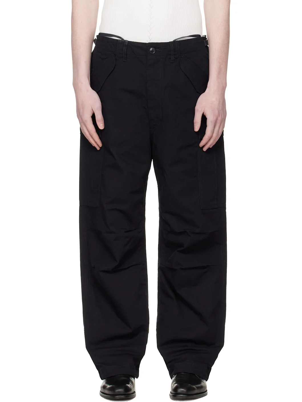 Navy Ripstop Cargo Pants - 1