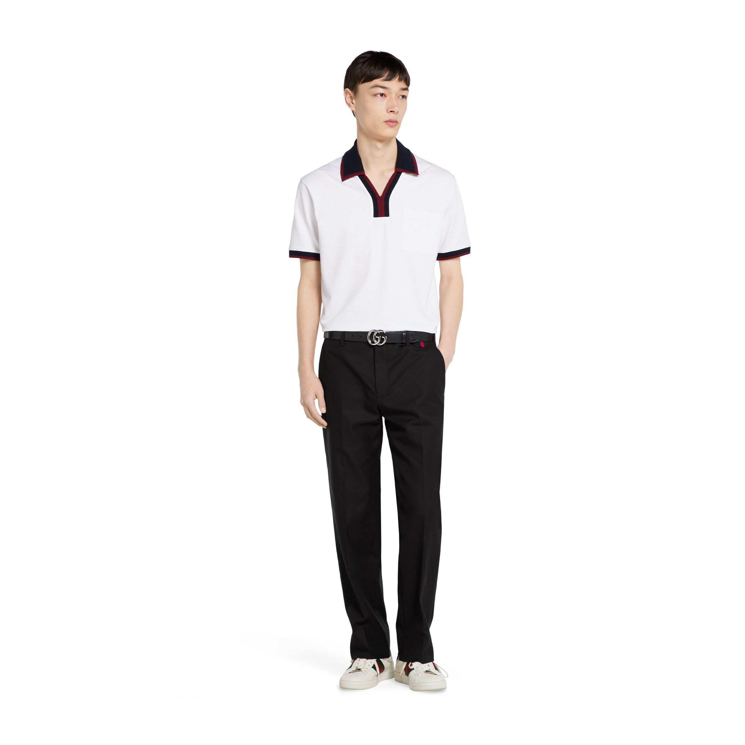 Cotton piquet polo shirt - 2