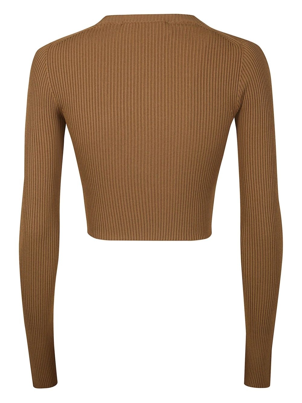 ribbed long-sleeve top - 2