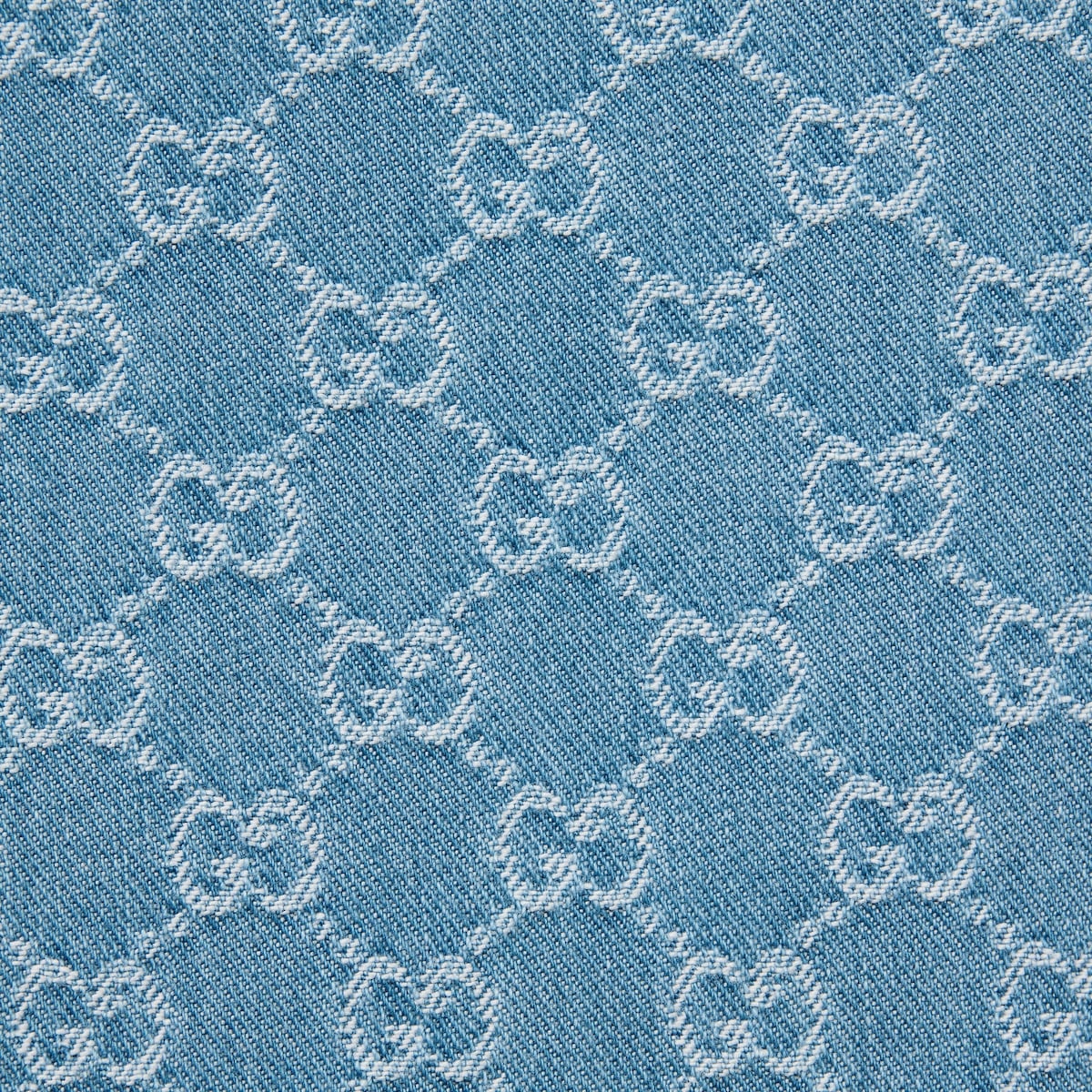 GG denim jacquard pants - 7