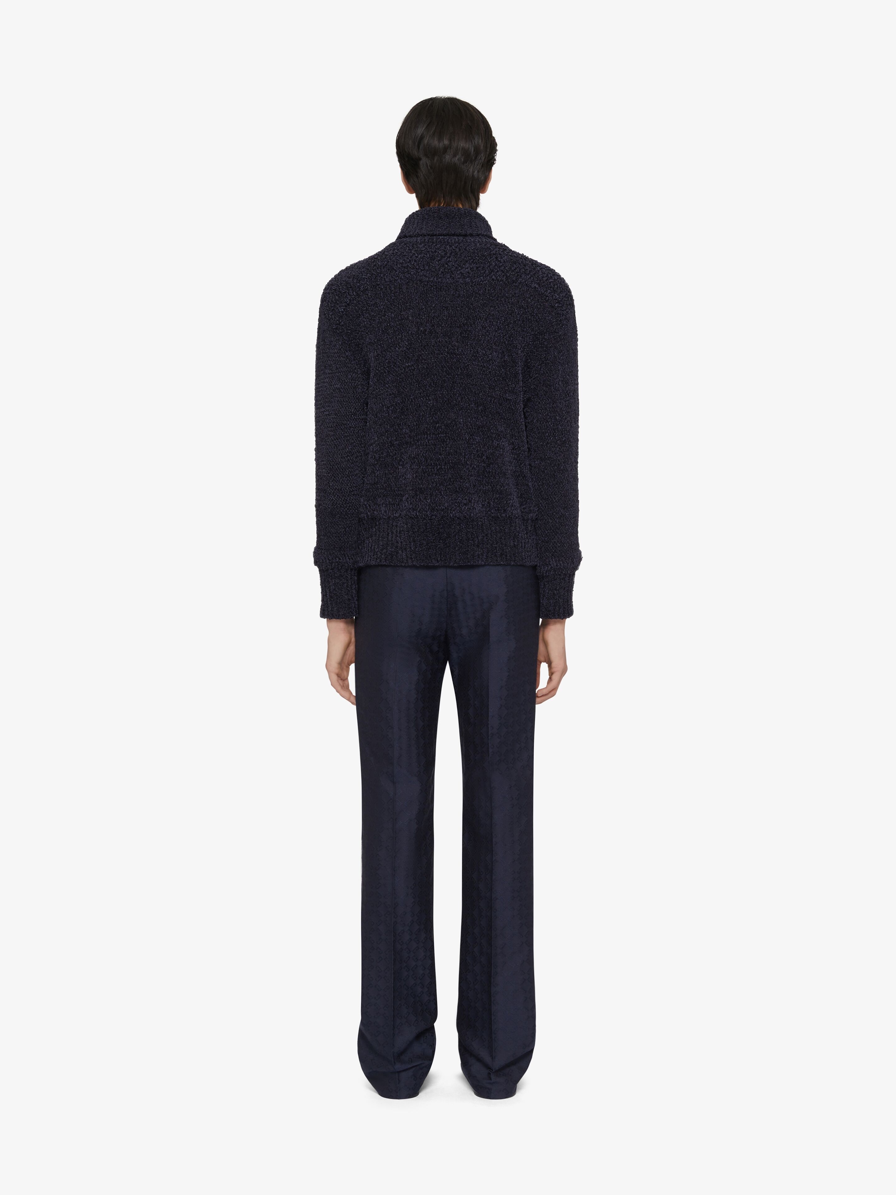 TURTLENECK SWEATER IN CHENILLE WITH 4G DETAIL - 4