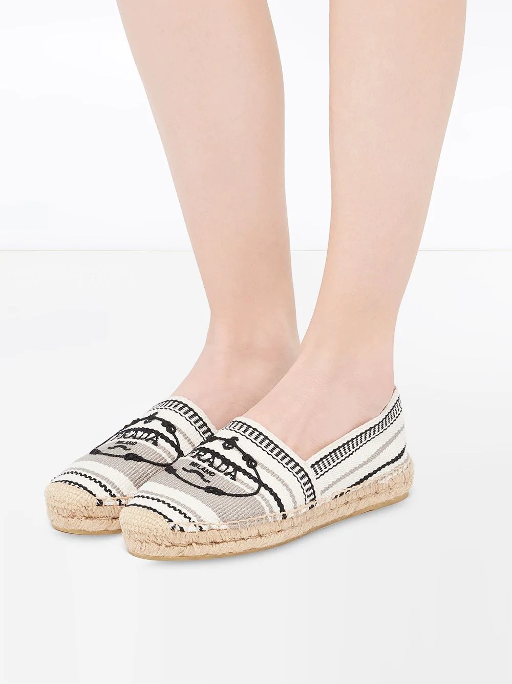 logo embroidered espadrilles - 5