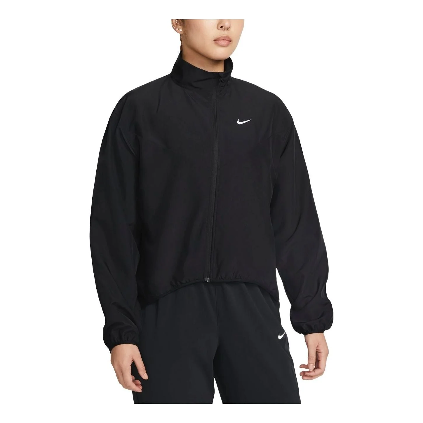 (WMNS) Nike Dri-FIT Swoosh Running Jacket Asia Sizing 'Black' FB4695-010 - 1