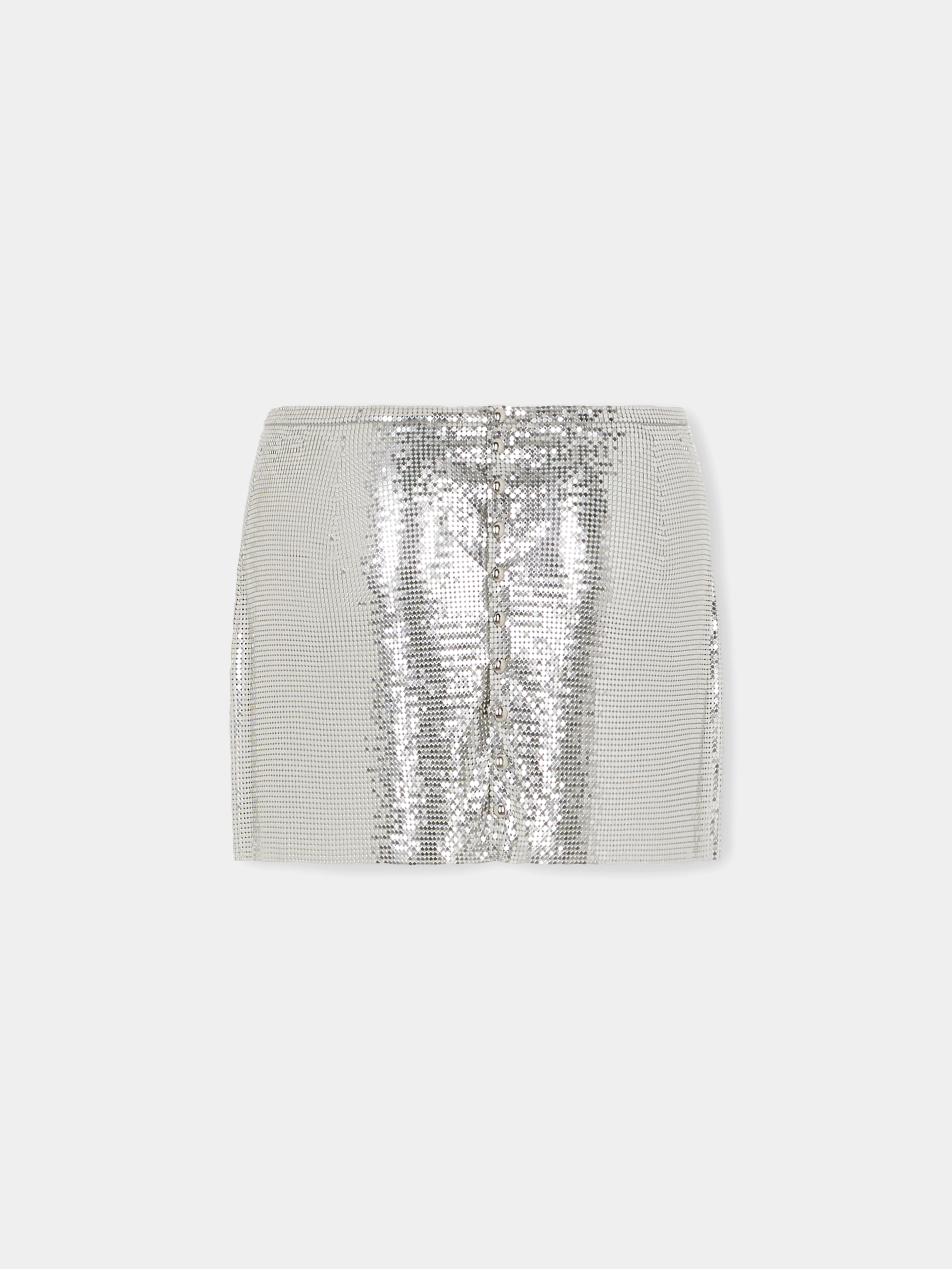 MINI SKIRT IN MESH - 6