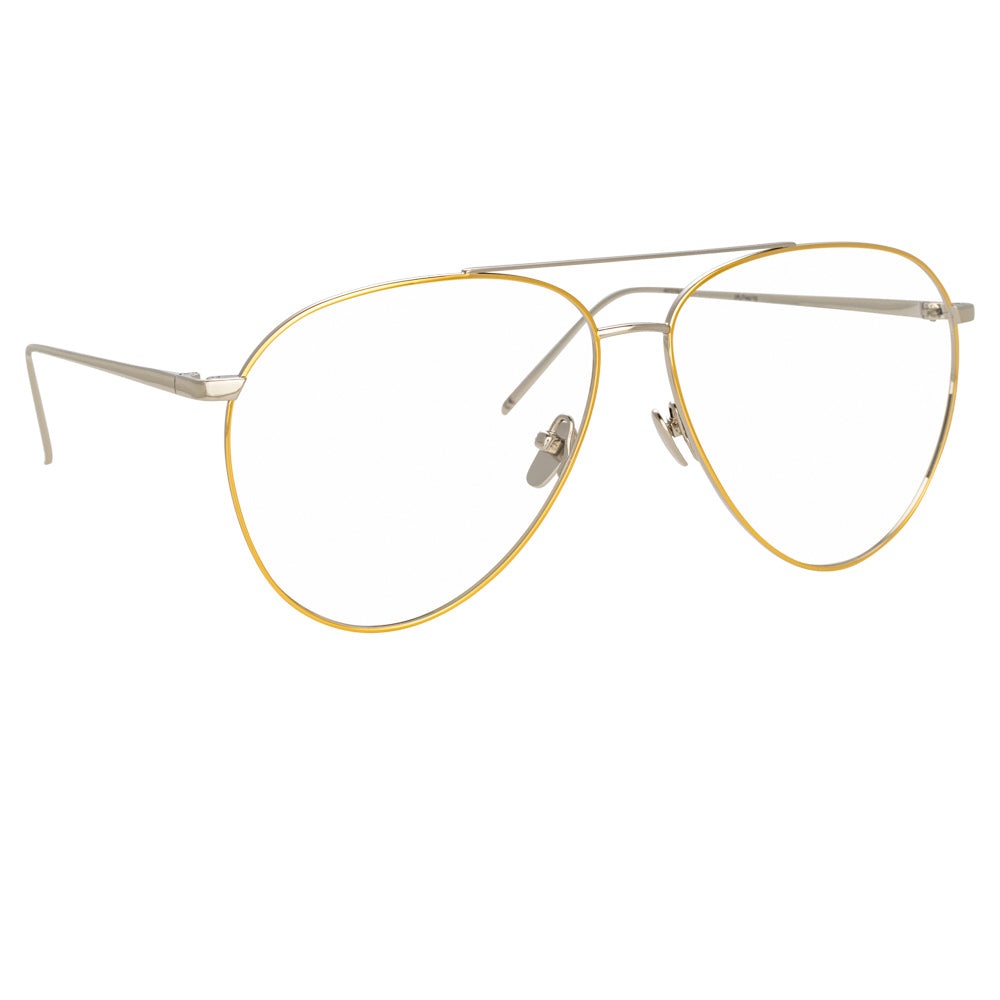 Kirk Aviator Optical Frame in Yellow Gold - 2