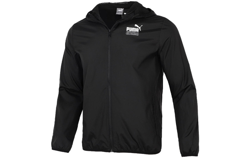 PUMA Athleisure Casual Sports Windproof Running Woven Jacket Black 846315-01 - 1