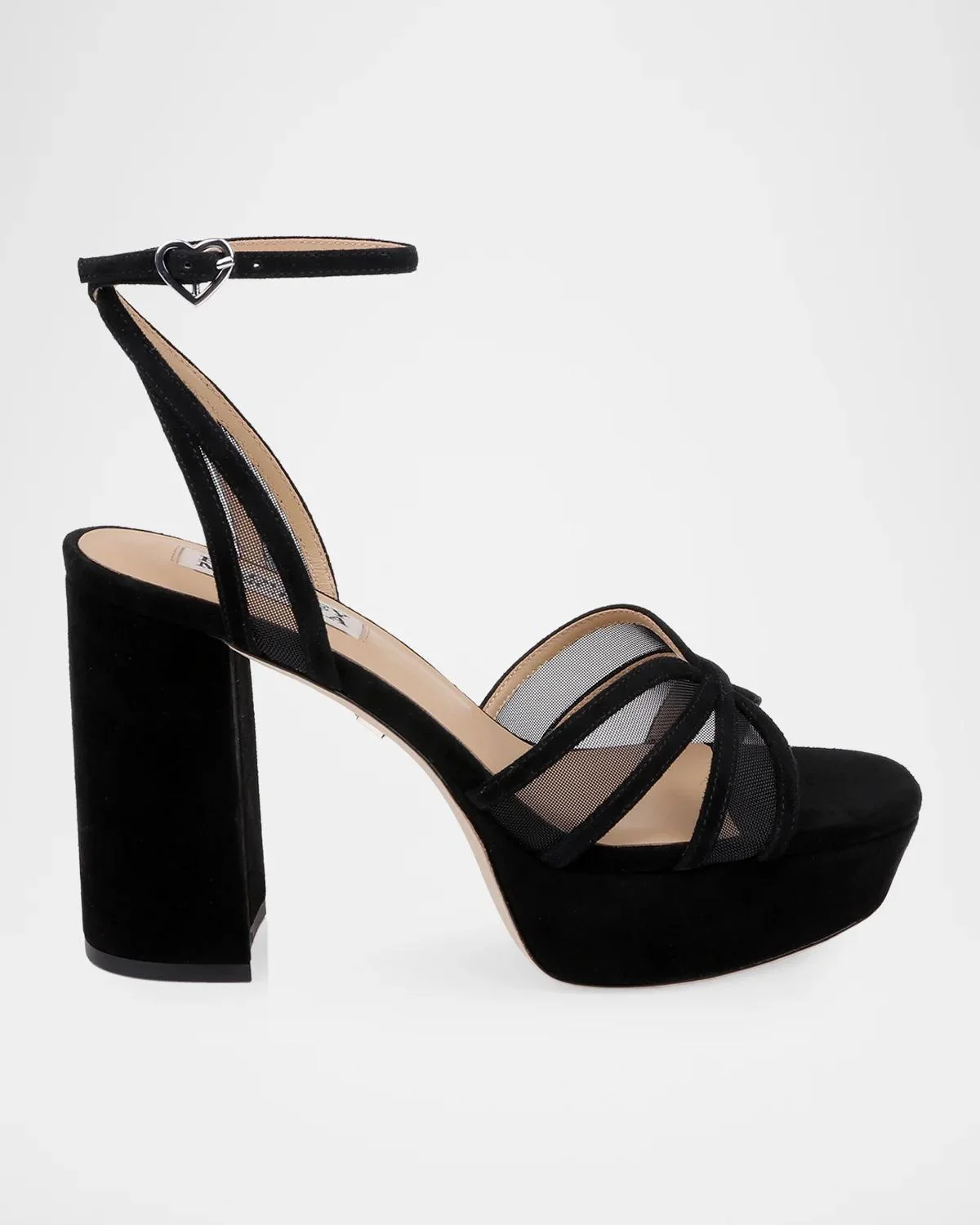 Yohana 100MM Satin & Mesh Sandals - 1