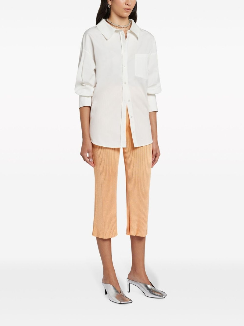 Jil Sander ribbed-panel cropped trousers outlook
