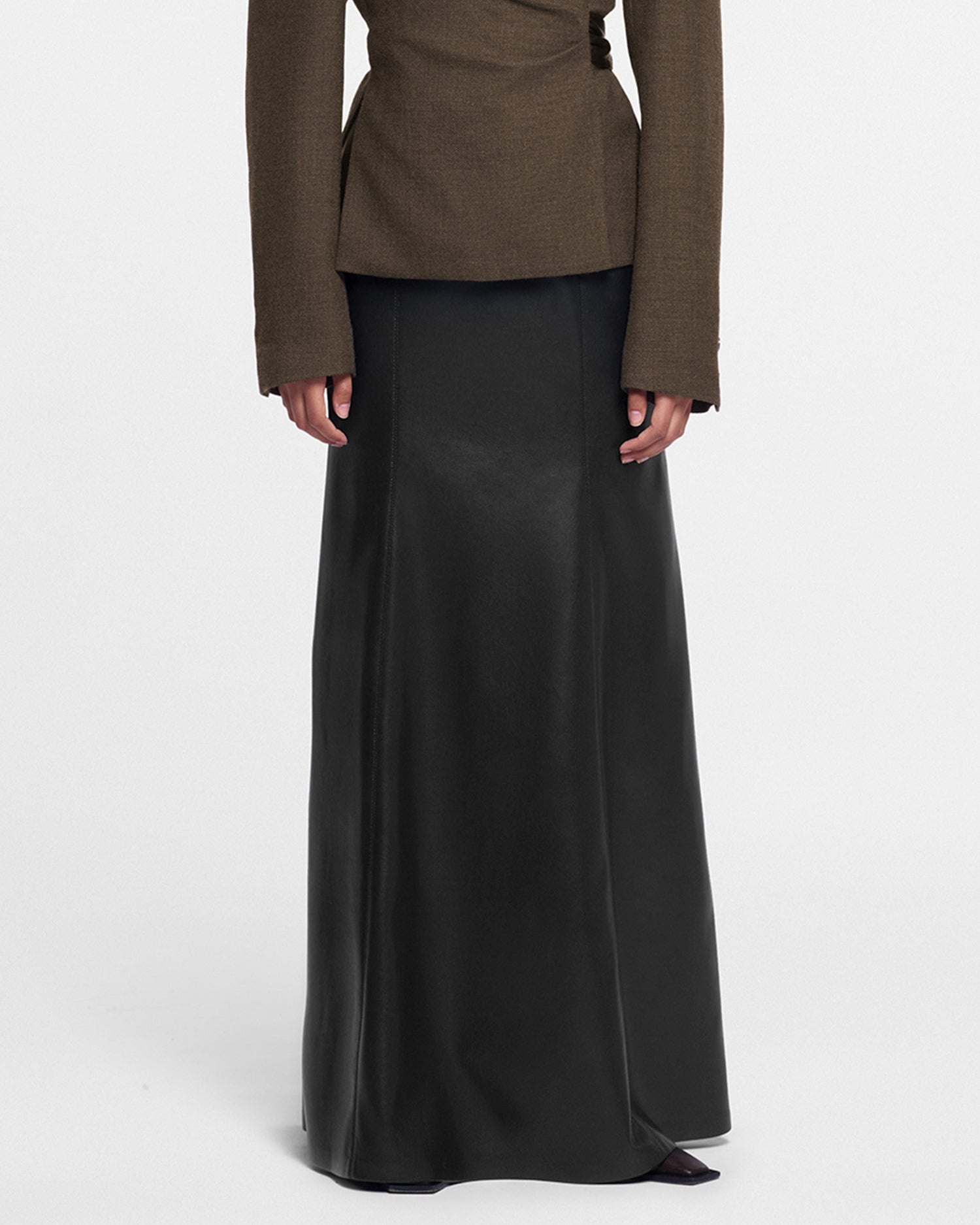 Okobor™ Alt-Leather Maxi Skirt - 3