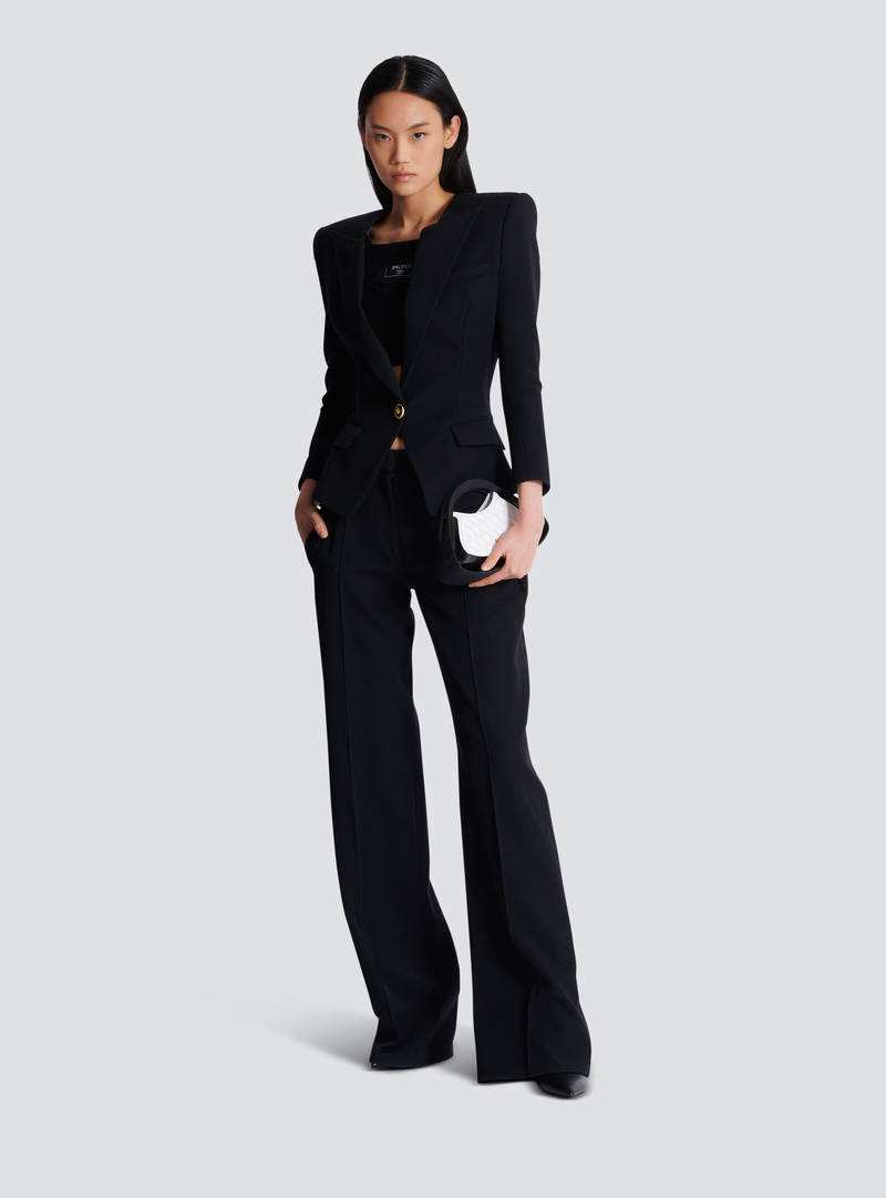 Balmain Grain de poudre 1-button jacket outlook