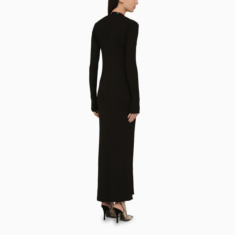 The Attico Black Viscose Long Cardigan Women - 2