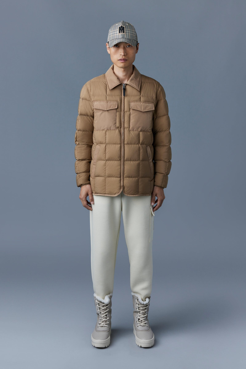MACKAGE OSMOND Matte light down overshirt for men outlook
