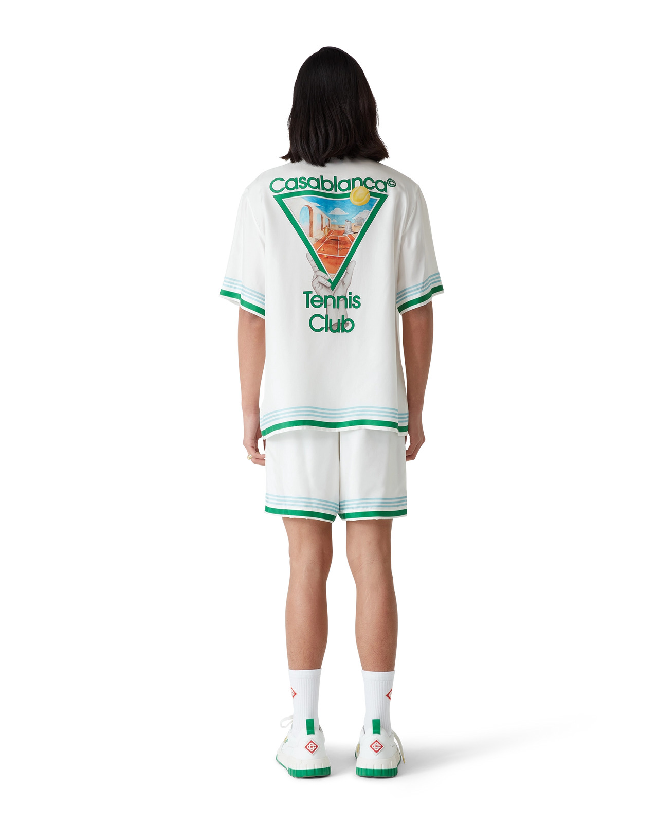 Metaphysical Tennis Icon Silk Shirt | Casablanca Paris - 7
